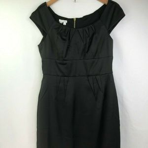 New London Times Black Short Sleeve Sheath Dress